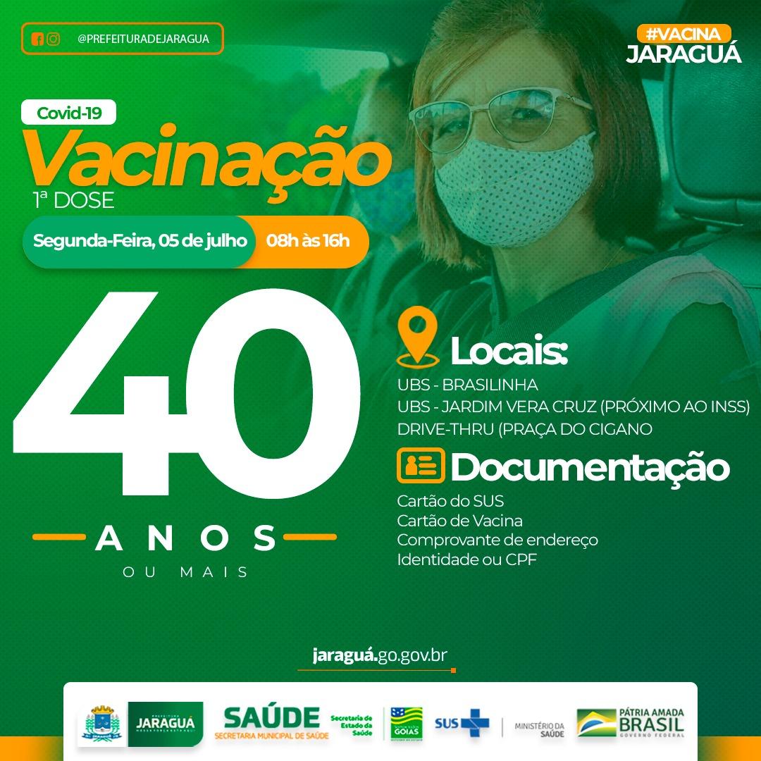 Campanha de Vacinação contra a Covid19 Prefeitura Municipal de Jaraguá