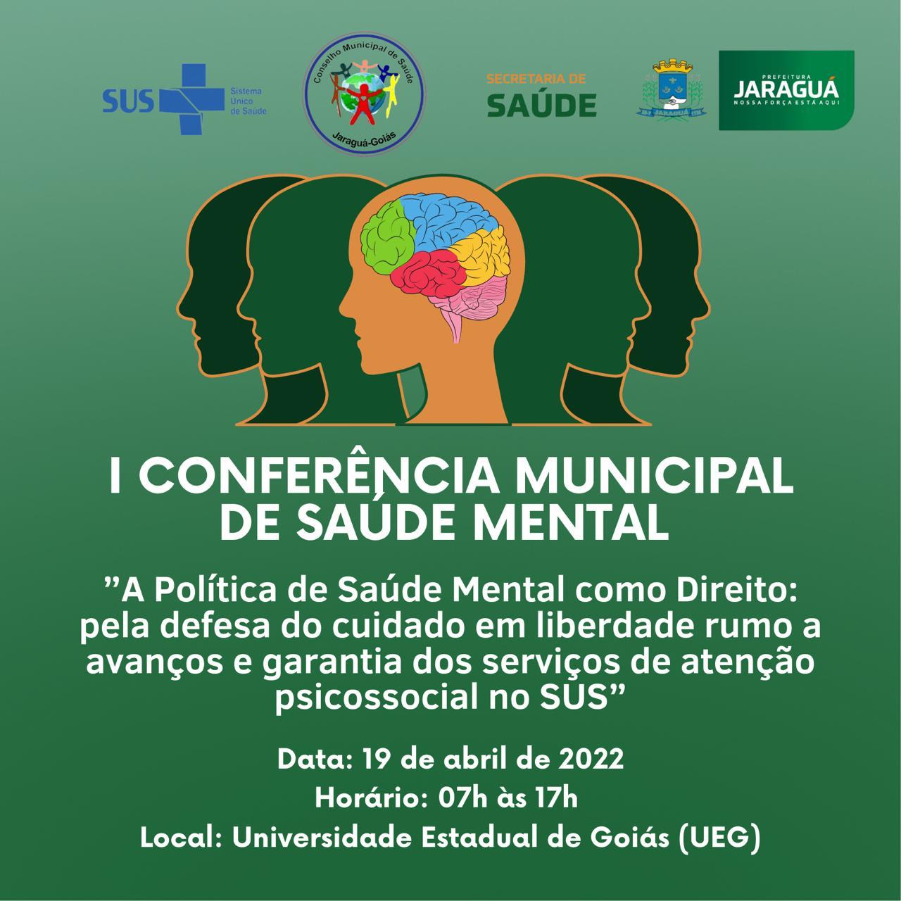 Primeira Conferência De Saúde Mental Prefeitura Municipal De Jaraguá