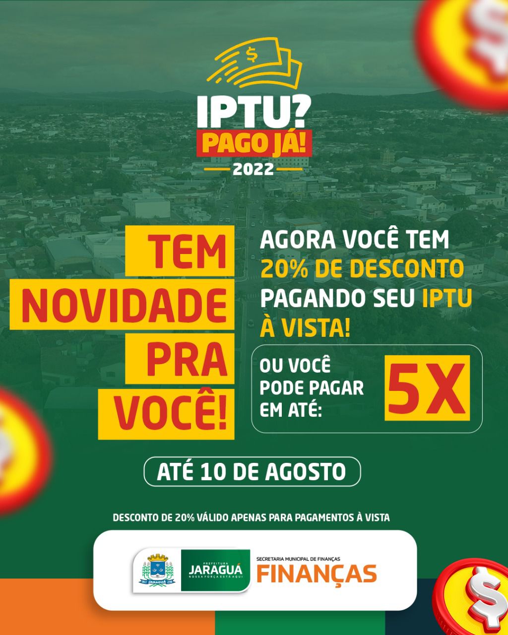 IPTU 2022! Prefeitura Municipal de Jaraguá