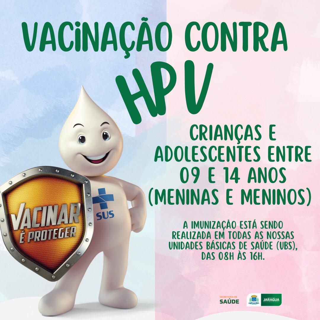 Vacinação contra o HPV Prefeitura Municipal de Jaraguá