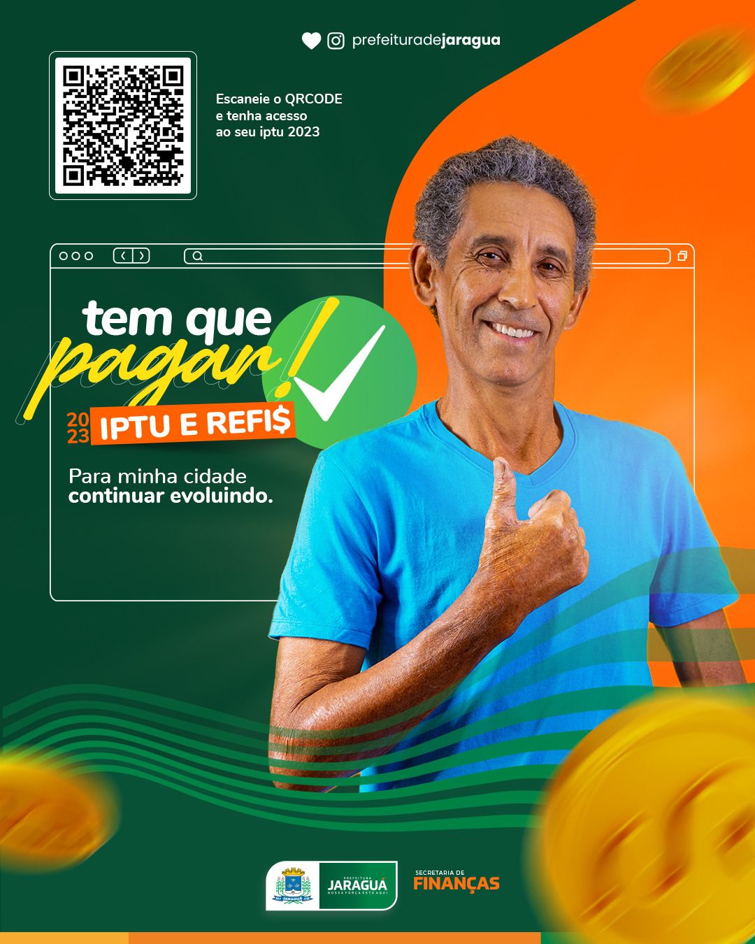 IPTU E REFIS 2023. Prefeitura Municipal de Jaraguá