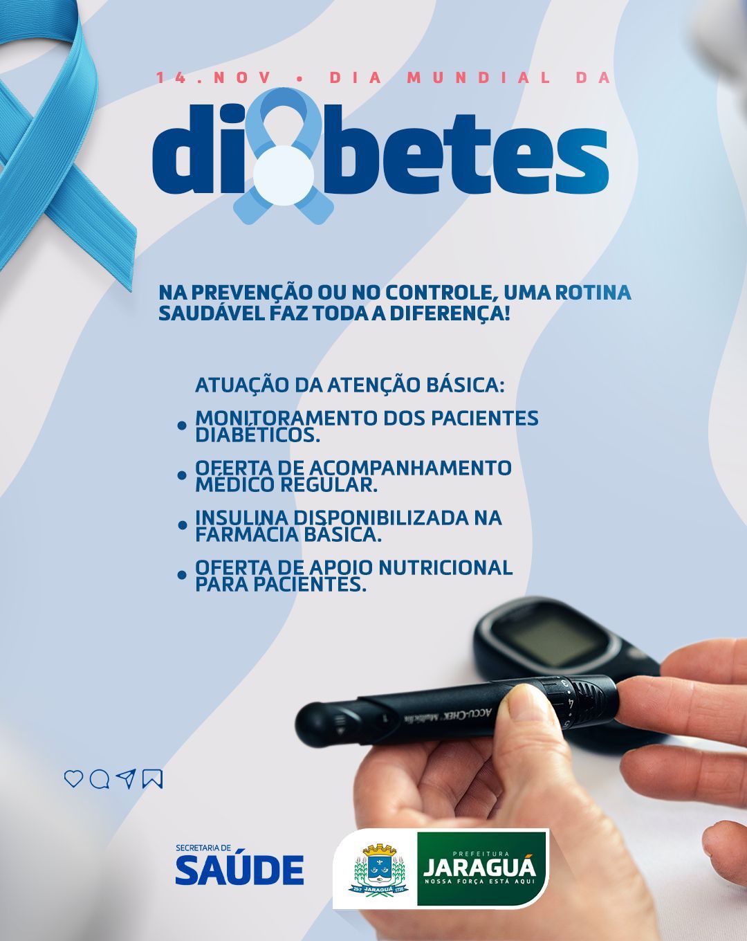 Diabetes: 14 de Novembro dia mundial de prevenção e controle