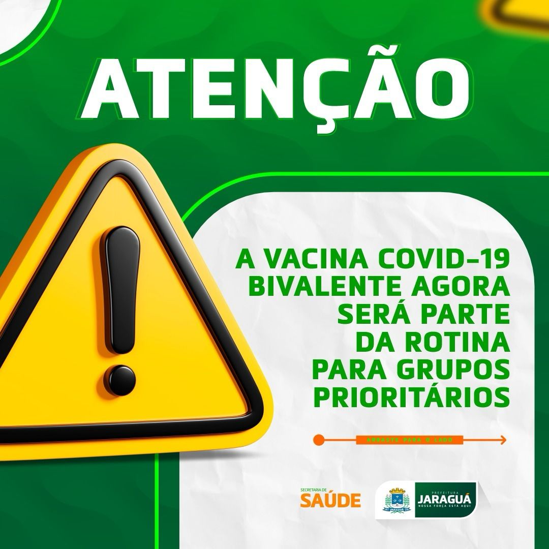 💉 Atualização Importante A vacina COVID19 BIVALENTE agora será parte