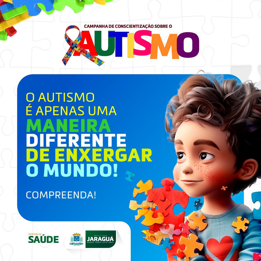 Campanha De Conscientização Sobre O Autismo Prefeitura Municipal De Jaraguá 