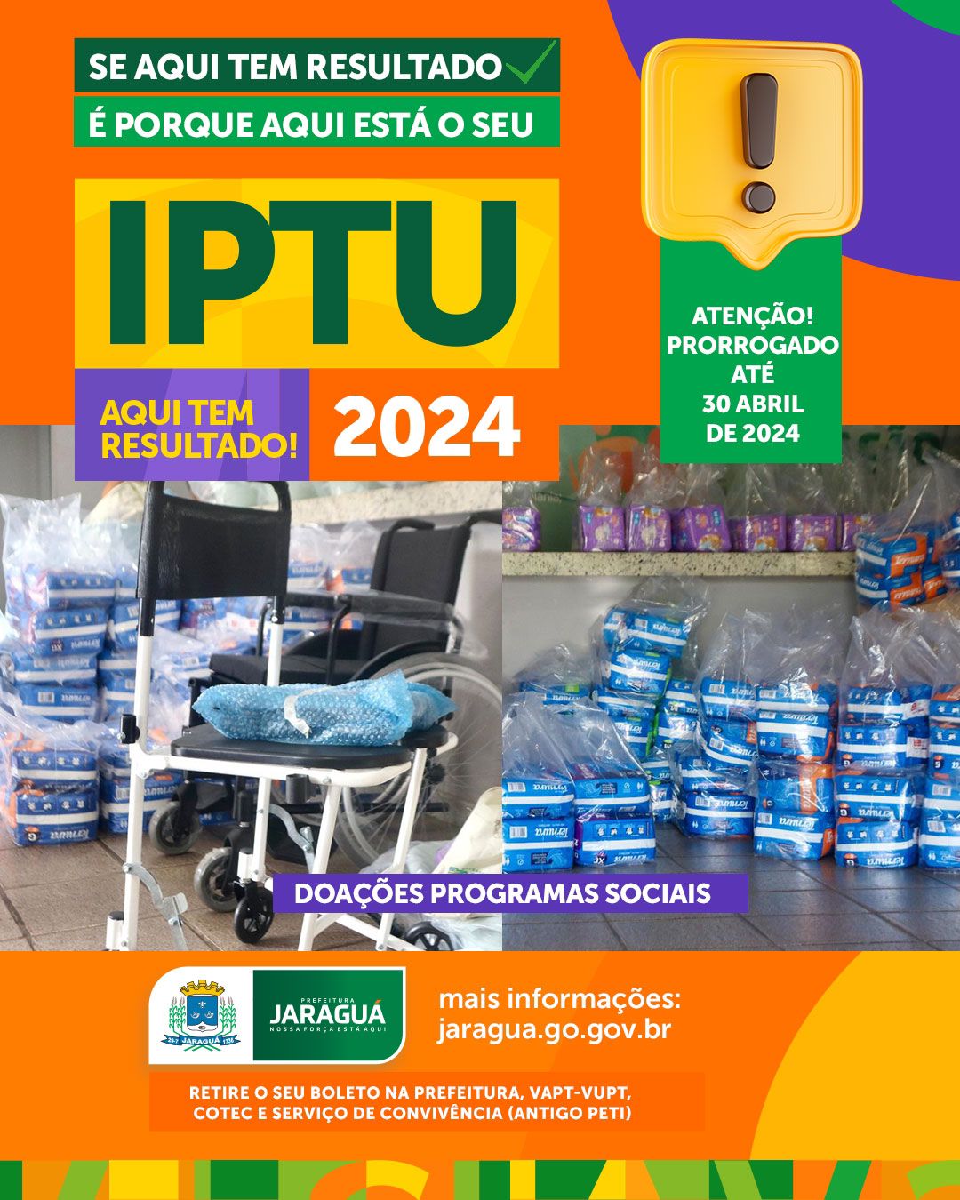 SE AQUI TEM RESULTADO, É PORQUE AQUI ESTÁ O SEU IPTU 2024! Prefeitura