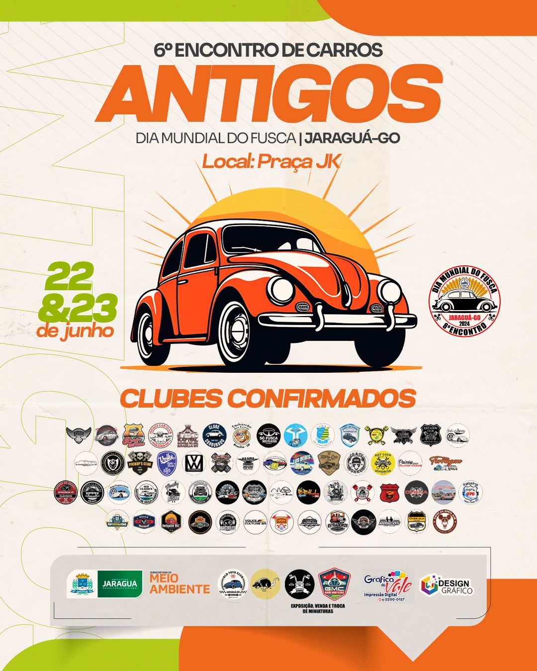 Encontro De Carros Antigos Celebrando O Dia Mundial Do Fusca Na Praça